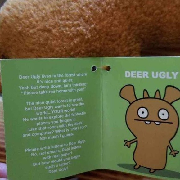 Collector Item Ugly Doll Little Deer Ugly - Picture 2 of 3
